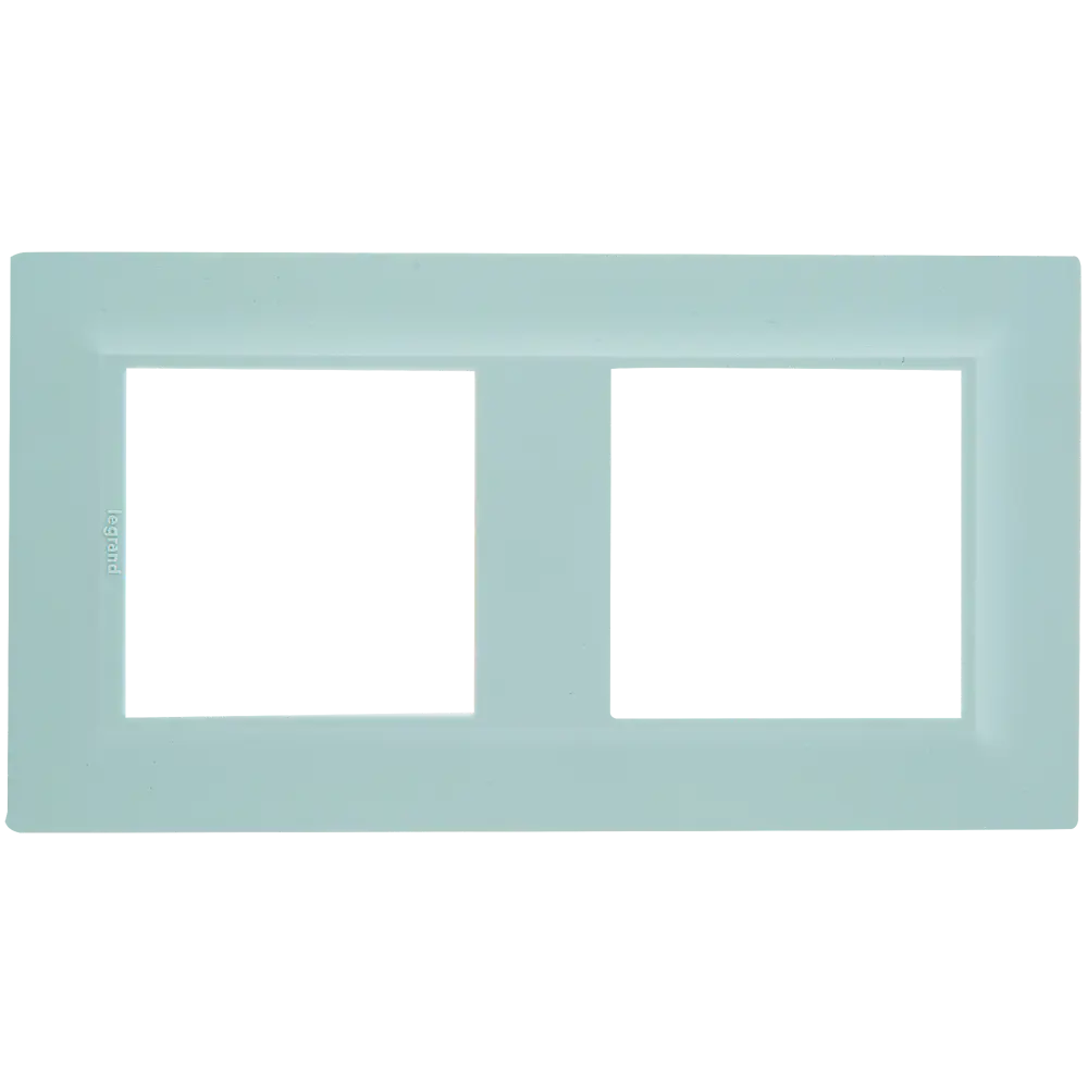 Рамка Legrand Structura для розеток и выключателей, 2 поста, матовая голубая 82064617 STLM-0018607