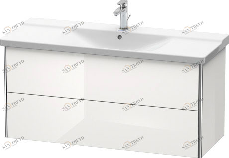 XS418302222 XSquare Тумбочка подвесная Белый глянцевый декор Duravit
