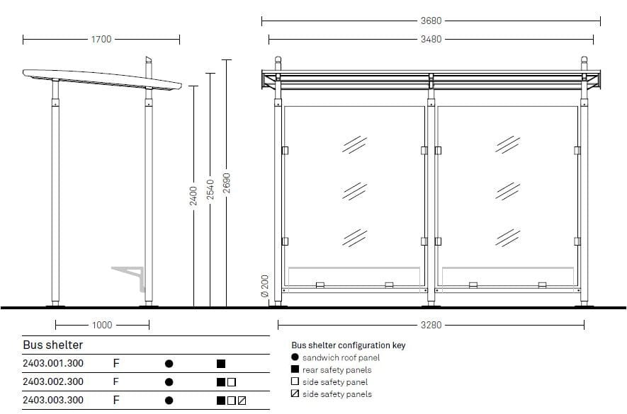 Навес из оцинкованной стали Neri Carya ARCH-00143610 - Вид №2