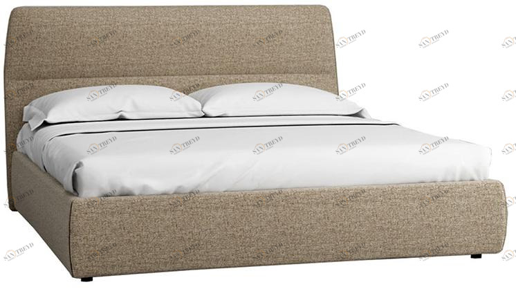 18935 Кровать с ортопедическим основанием 1.4 Сканди Жемчужно-белый R-HOME 401727297H_Жемчуг