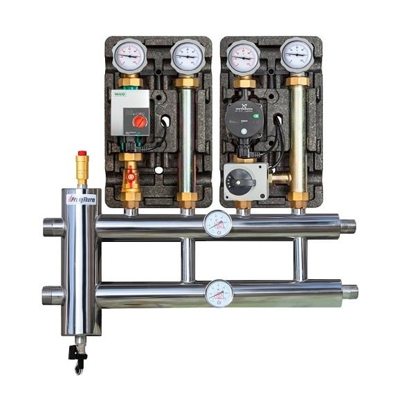 Купить Распределительный коллектор с гидрострелкой 120 кВт, 2+1 контур Прокситерм GSK4021 - Вид №4