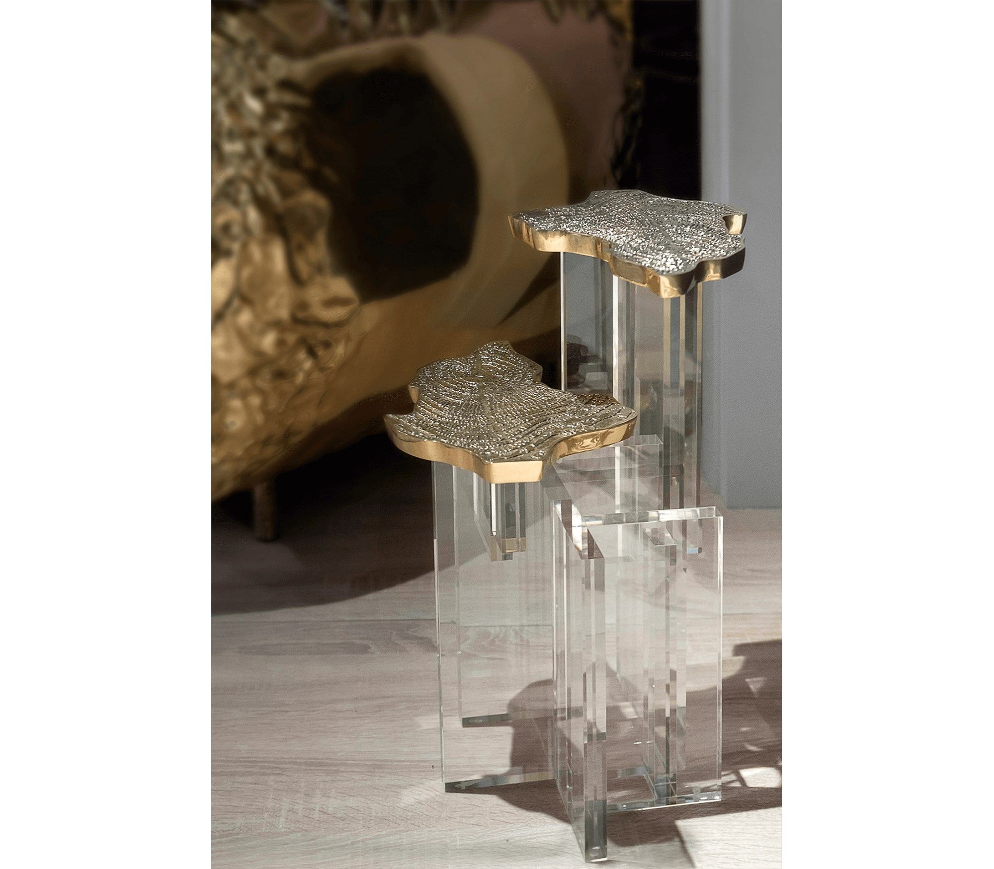 Высокий латунный журнальный столик для гостиной Boca do Lobo Лимитированная серия ARCH-00071692 - Вид №6