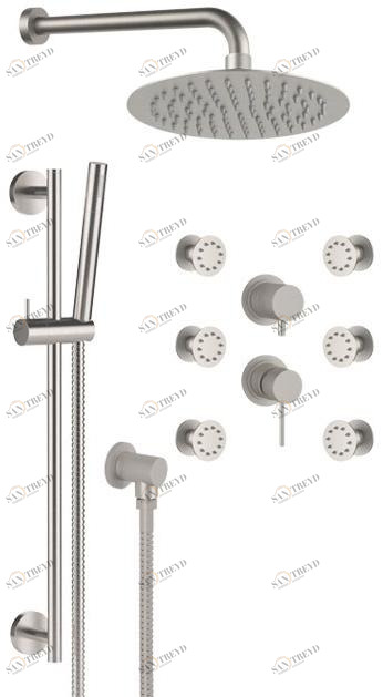 Remer Rubinetterie Душевой набор из нержавеющей стали с лейкой X style inox sun-id-1386123