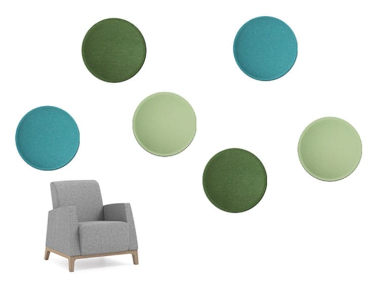 Красочные и легкие стены звукопоглощающие панели Slalom ECOrange ARCH-00145888 - Вид №1