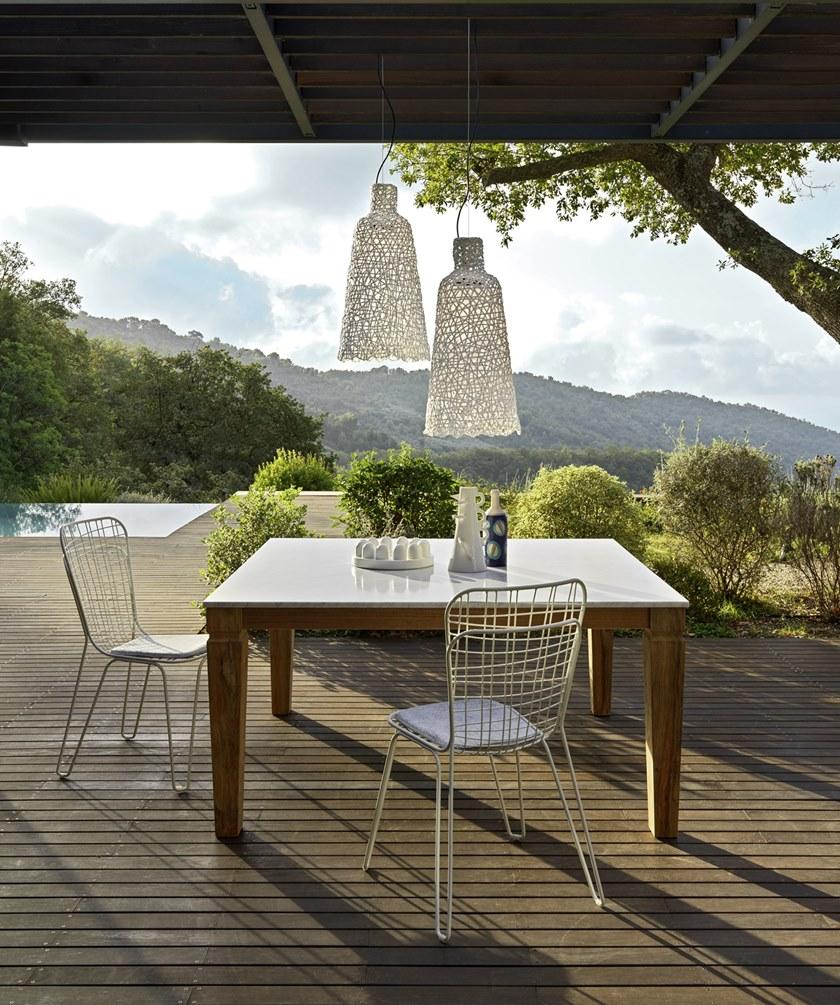 Gervasoni Штабелируемый садовый стул из стали со встроенной подушкой Gervasoni outdoor sun-id-1414859 - Вид №4