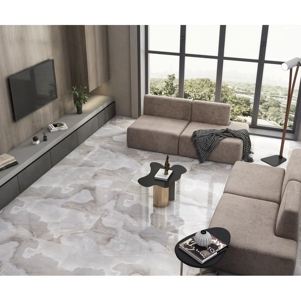 Керамогранит ARCADIA CERAMICA Rex Onyx Blue 60x120 - серо-голубая глазурь 89380126 STLM-0945879 - Вид №6