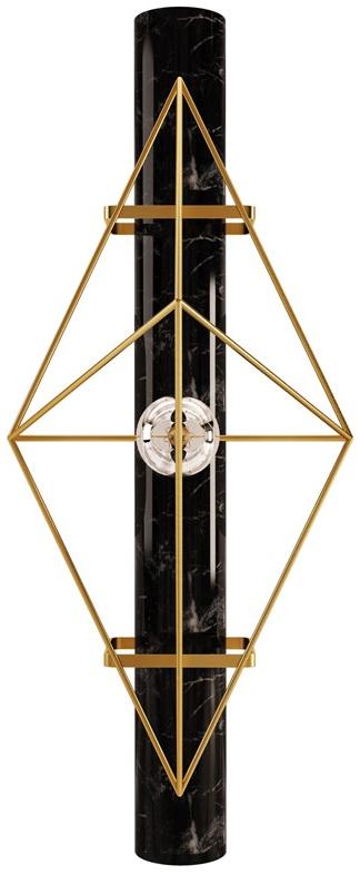 Porustudio Настенный светильник из латуни и мрамора White house sun-id-1486871 - Вид №1