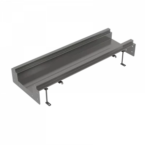 Промышленный коробчатый желоб наклонный из нержавеющей стали AISI 304