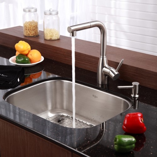 KBU12-KPF2140-SD20 Накладная раковина на столешницу  прямоугольная Krausru  - Вид №1