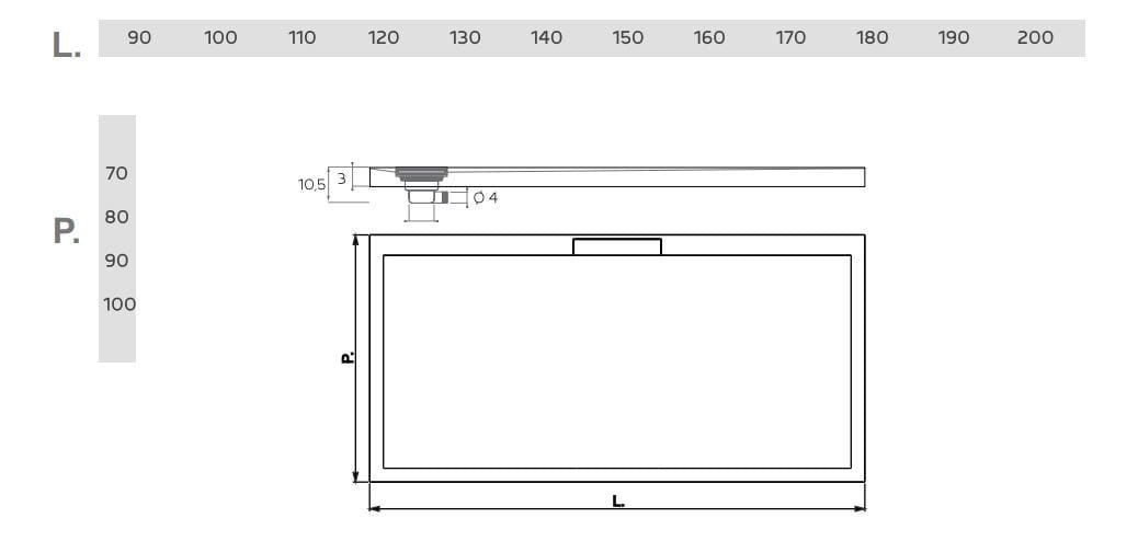 Нескользящий встроенный поддон для душа Texolid® Relax Design TAGLI ARCH-00014527 - Вид №2