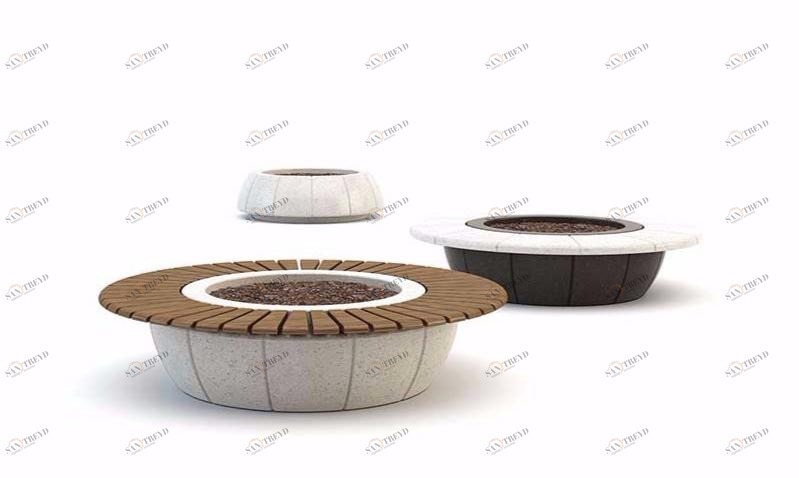 Bellitalia Круглая скамья со встроенной сеялкой Ring sun-id-1369547