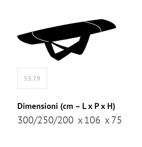 Бочковый стол со стальным основанием и столешницей из Супермармо Bontempi Casa Bach ARCH-00142222 - Вид №15