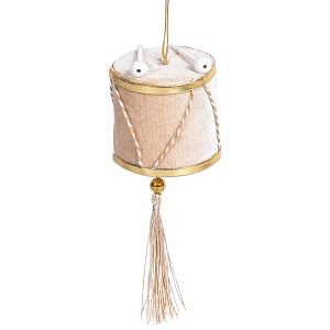 89368979 Украшение декоративное подвесное Барабан 15x6 см бежевый STLM-1327704