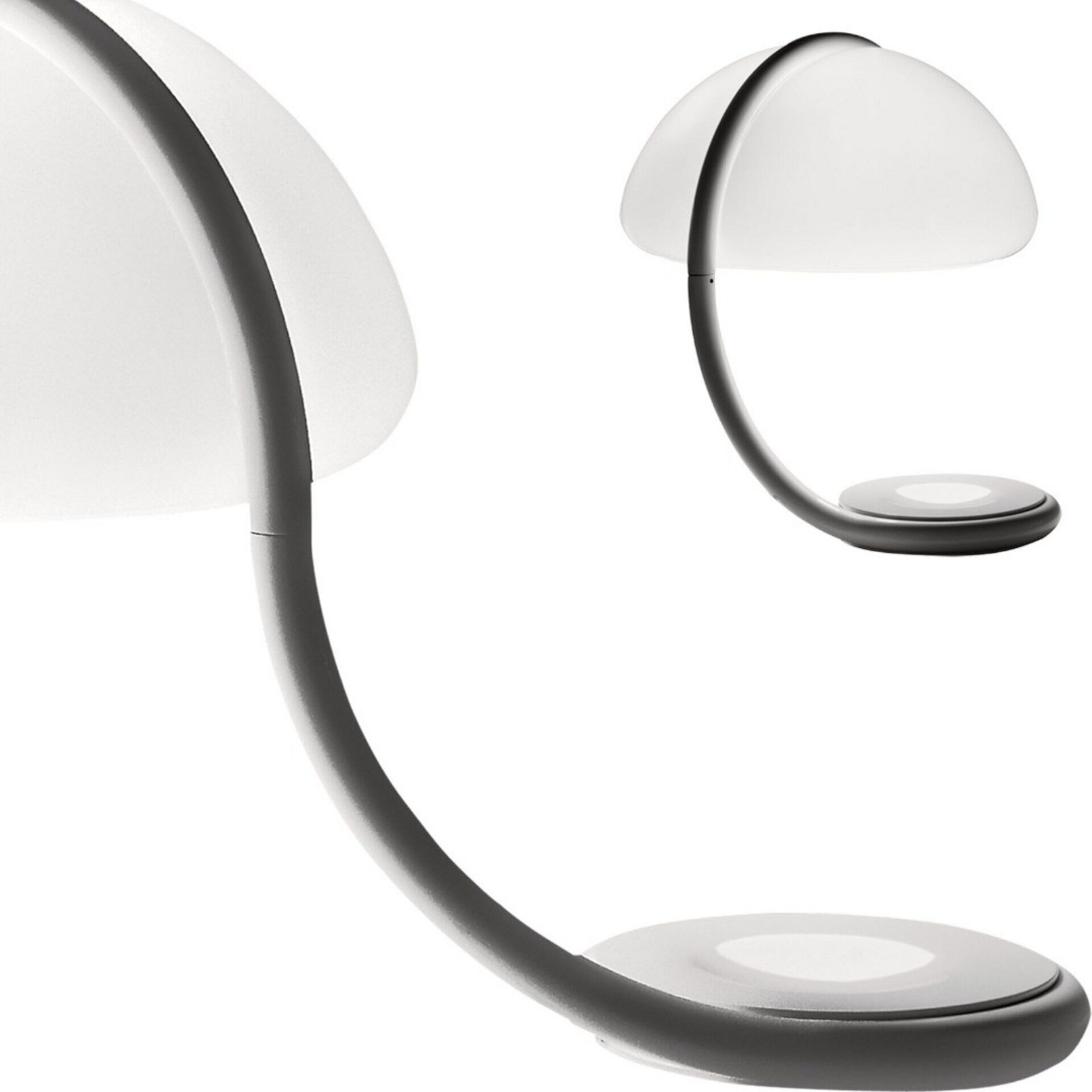 Металлическая настольная лампа с абажуром из метакрилата Martinelli Luce змея ARCH-00057086 - Вид №6