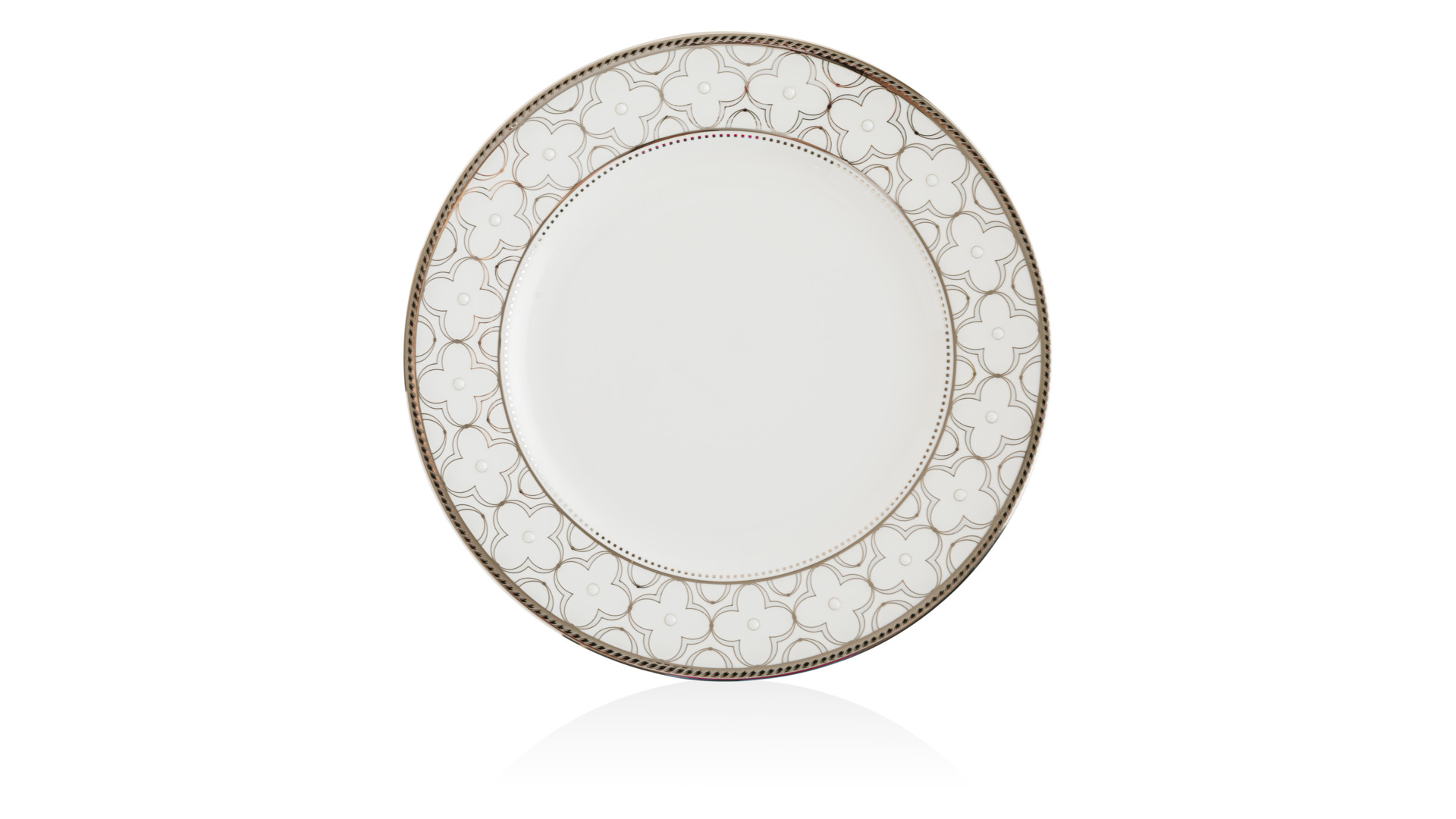 10649430 Noritake Сервиз чайный Noritake Трефолио, платиновый кант на 6 персон 20 предметов, фарфор Фарфор костяной  - Вид №4