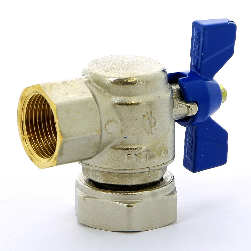 Кран шаровой угловой В с накидной гайкой EVOLUTION бабочка F.I.V. 3/4"х1" FIV 6069R081 - Вид №2