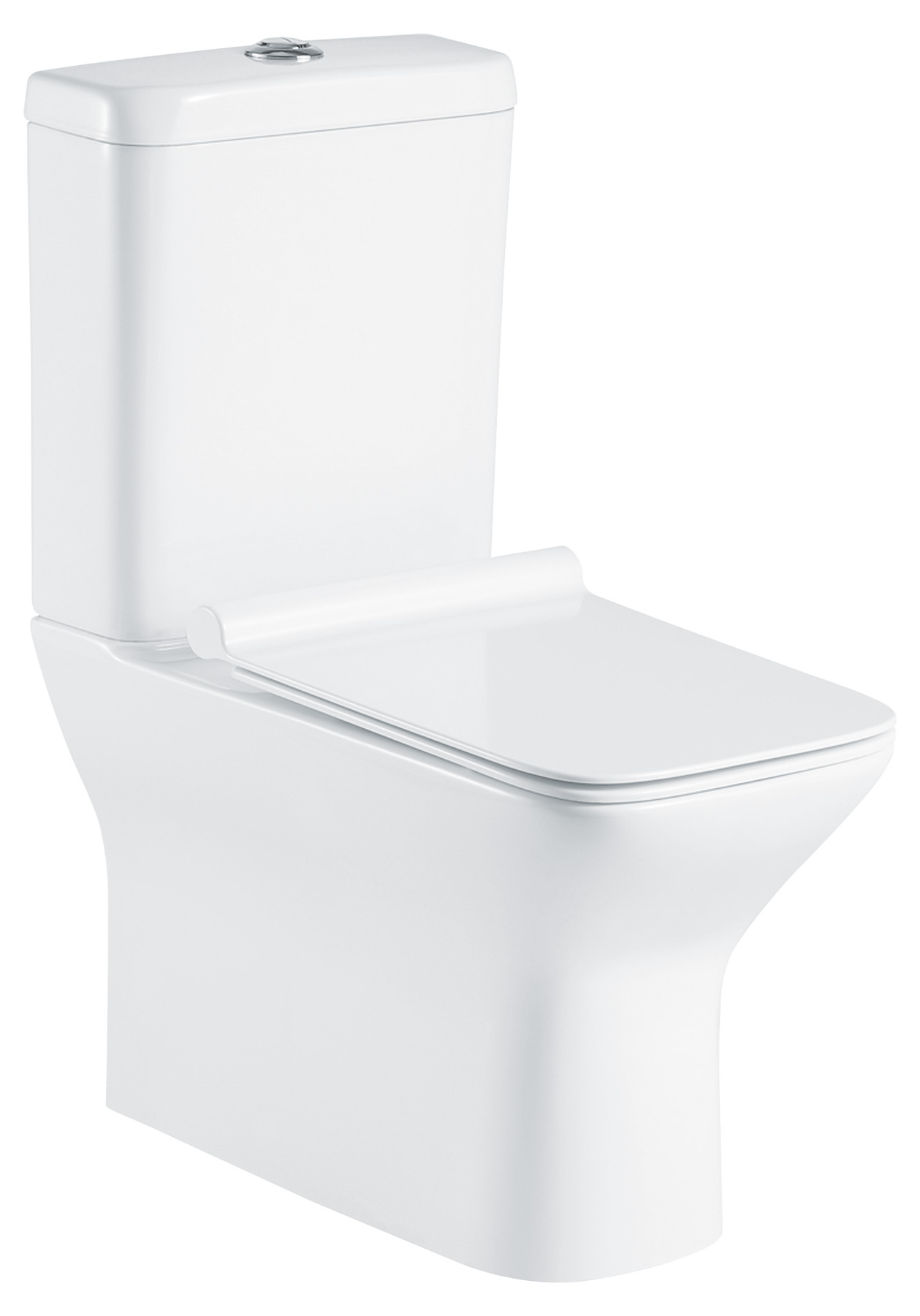 Унитаз-компакт BelBagno ROMANO безободковый Компакт унитаз с бачком Белый BELBAGNO  Китай  - Вид №5