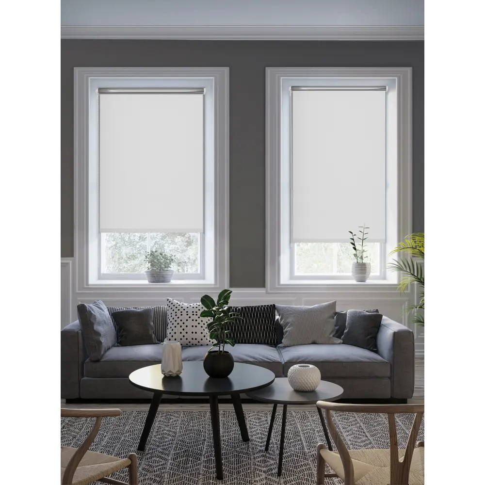Штора рулонная блэкаут Silver 60x175 см белая 86305137 STLM-2004985 GARDEN BLACKOUT Silver - Вид №4