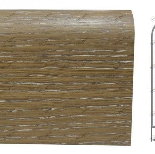 Плинтус Ashton Венеция Шпонированный Дуб (Рельефная) 2400х83 мм 1010000069