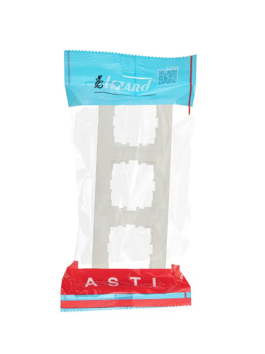 ASTI Рамка 3-ая горизонтальная б/вст крем LEZARD 7081-0300-148 - Вид №3
