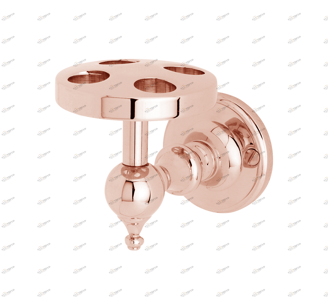 Gentry Home Держатель стакана с кристаллами Oxford Розовое золото GH100130