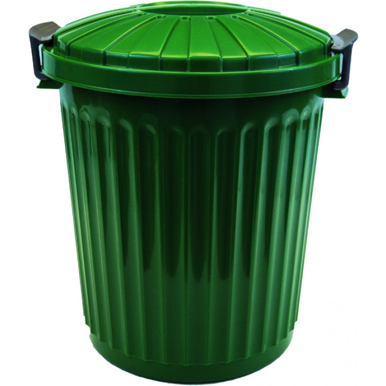 132347 DENOX Бак с крышкой с ручками и 2 зажима для крышки 23 л. Зеленый 