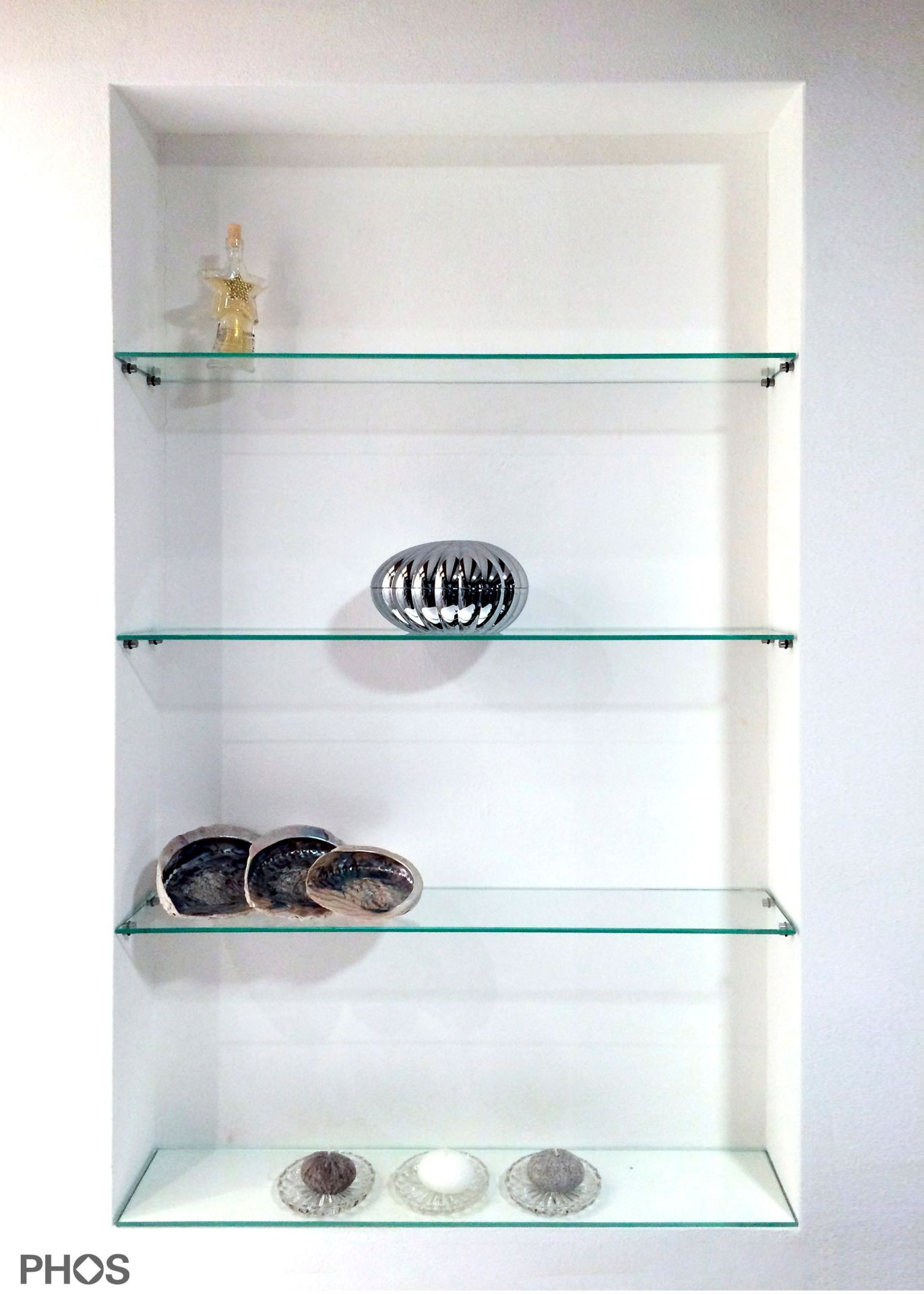 GTA8-12Set4 Полкодержатель ø8 x 12 мм, набор из 4 шт., прикручен болтом M4. PHOS  - Вид №1