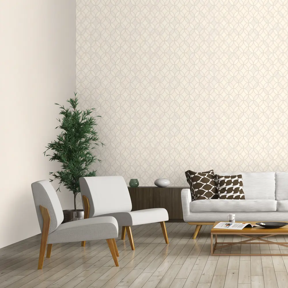 Обои флизелиновые 1,06х10 м цвет бежевый ED3723-3 81961356 STLM-2015605 EURO DECOR Avenue - Вид №4