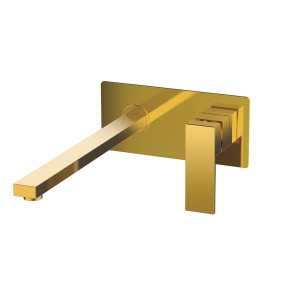BL45020310 Bienbanyo Смеситель для раковины скрытого монтажа Bien - Детали для поверхностного монтажа - Квадрат - Золото