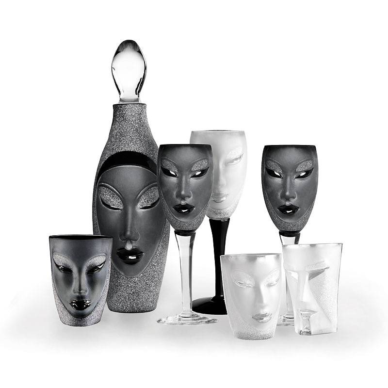 42013 Бокал из чёрного хрусталя "Электра", Объём 450 мл., Высота – 250 мм. Maleras  - Вид №2