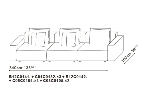 Кожаный диван CAMERICH Rubix ARCH-00119032 - Вид №5