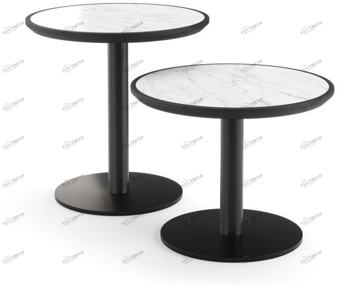 PRADDY Круглый столик из мрамора  Ml133|ml130 Ml133~ml130