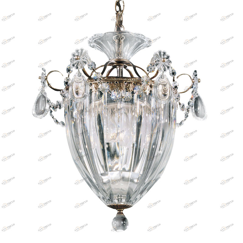 Люстра хрустальная 32х27 см этрусское золото Bagatelle 1243-23 SCHONBEK ДИЗАЙНЕРСКИЕ 00-3883013 Золото;прозрачный 