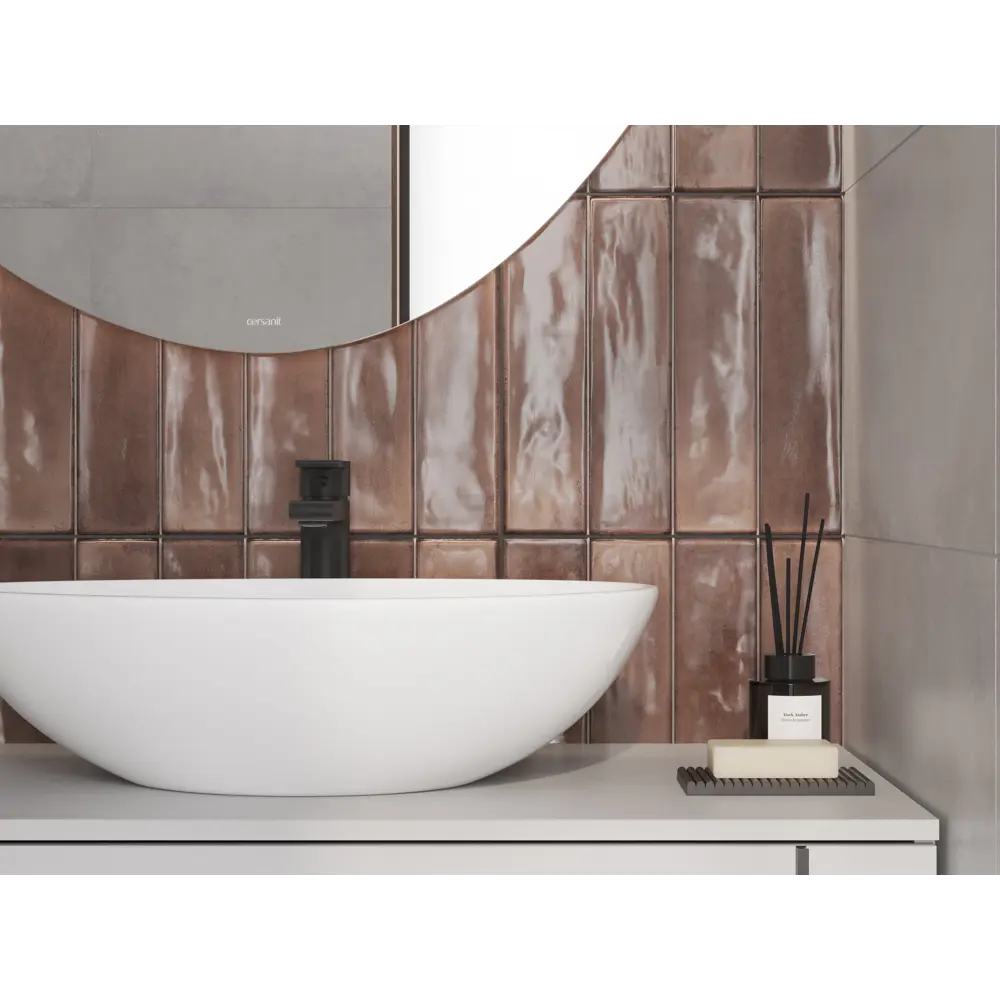 Настенная плитка KREAFORTA Cascada 29.8x59.8 1.425м цвет матовая коричневый 89440751 STLM-2101489 - Вид №7