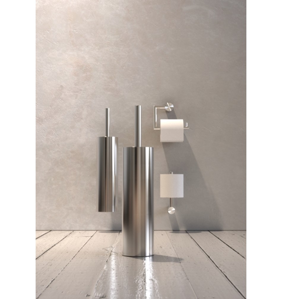 FROST Ершик для унитаза 2, настенный » матовый Нержавеющая сталь Матовый N1911  - Вид №5