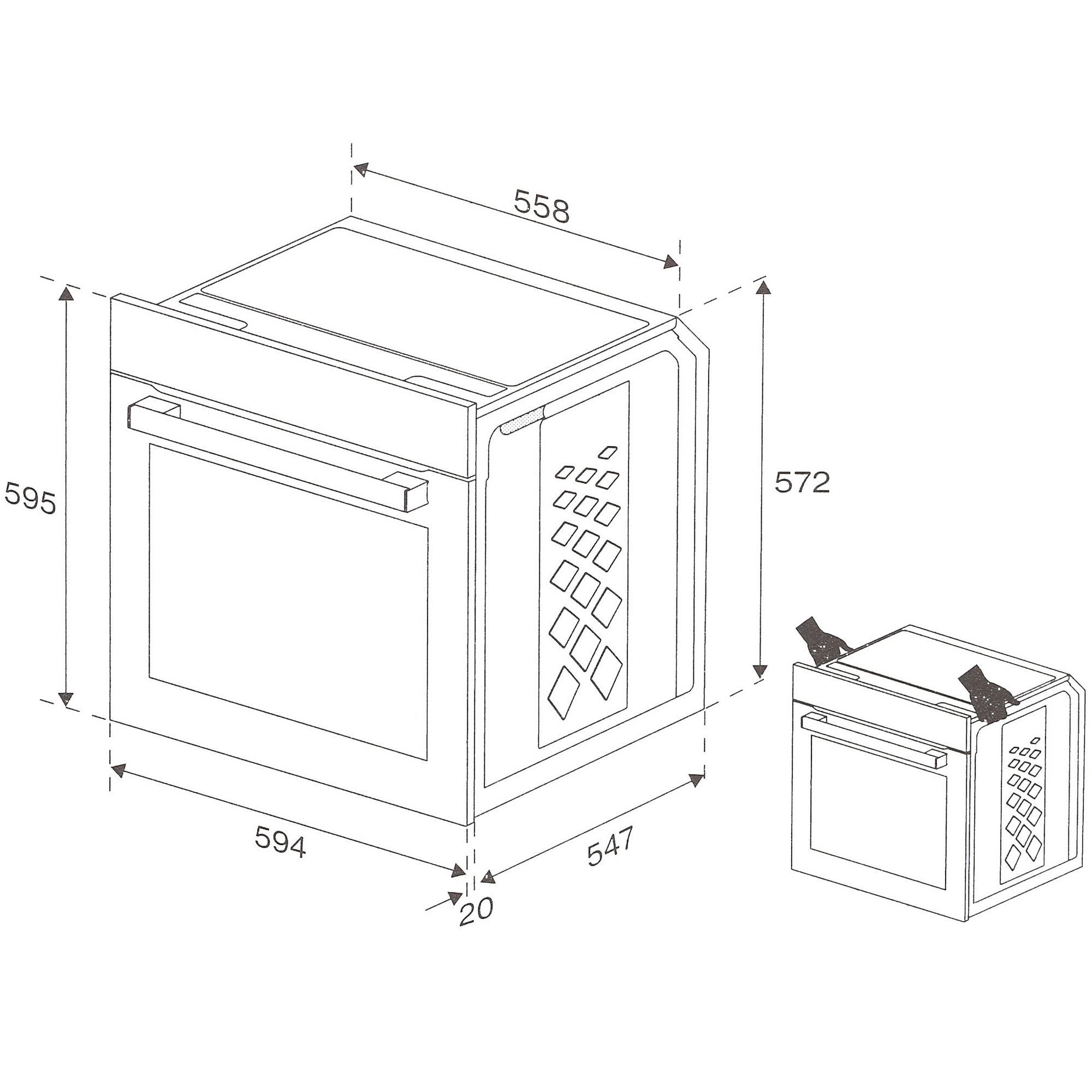 9038488 Электрический духовой шкаф Hotpoint FE8 831 JSH IX серебристый STDN-0089806 - Вид №10
