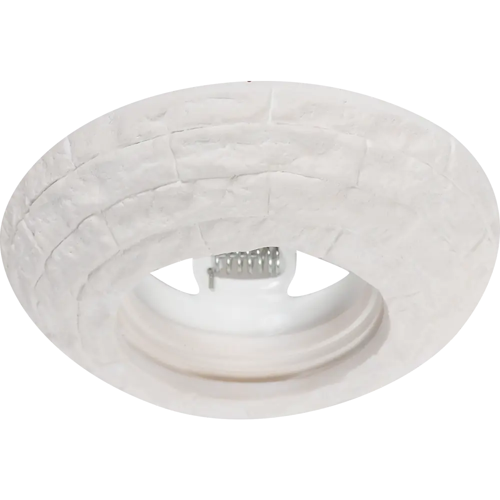 Светильник встраиваемый круглый «Камень», GU5.3, гипс СВЕТКОМПЛЕКТ STLM-2160694 - Вид №1