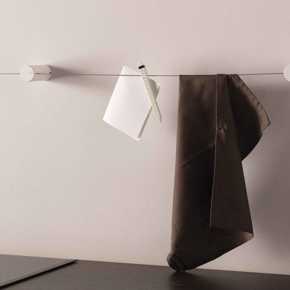 EVDT102EVER Life Design Держатель для полотенец настенный - Dot  Непрозрачный белый  - Вид №1