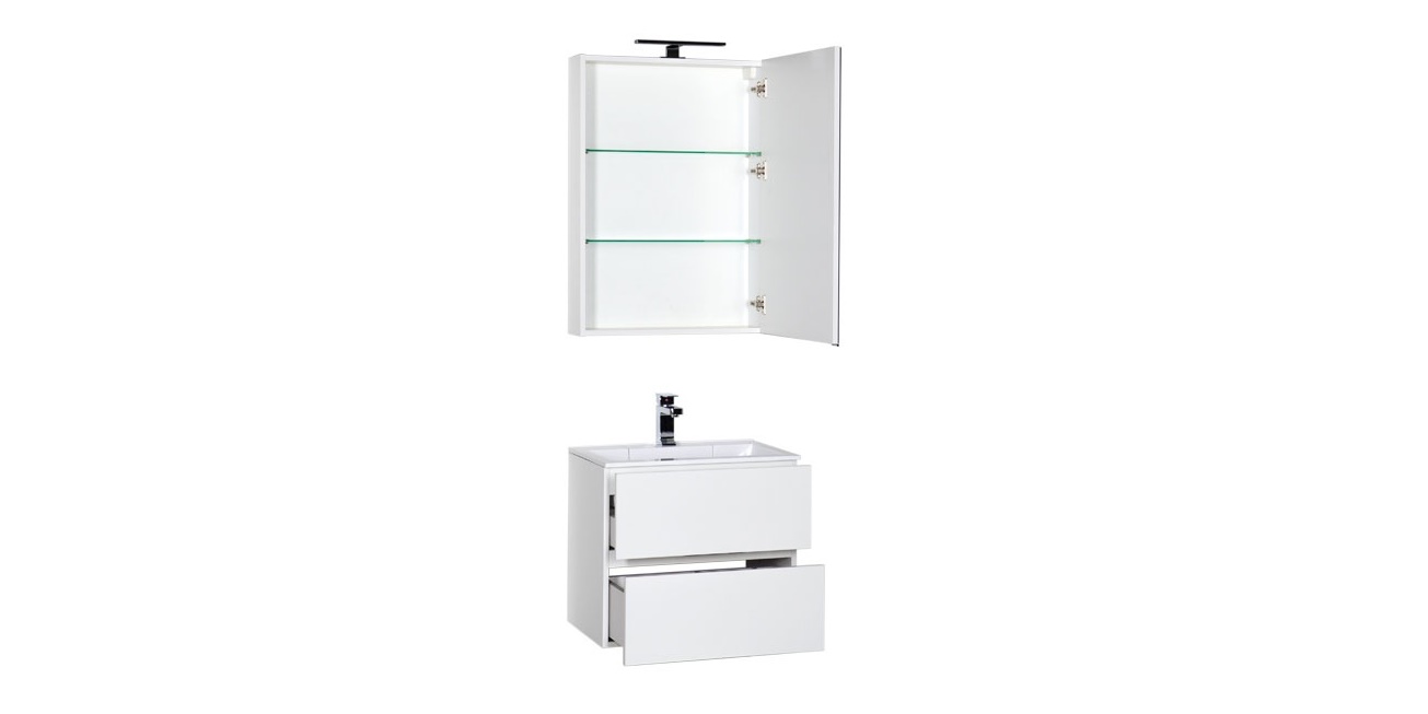 Комплект мебели Aquanet Алвита 60 белый 00184619 - Вид №3