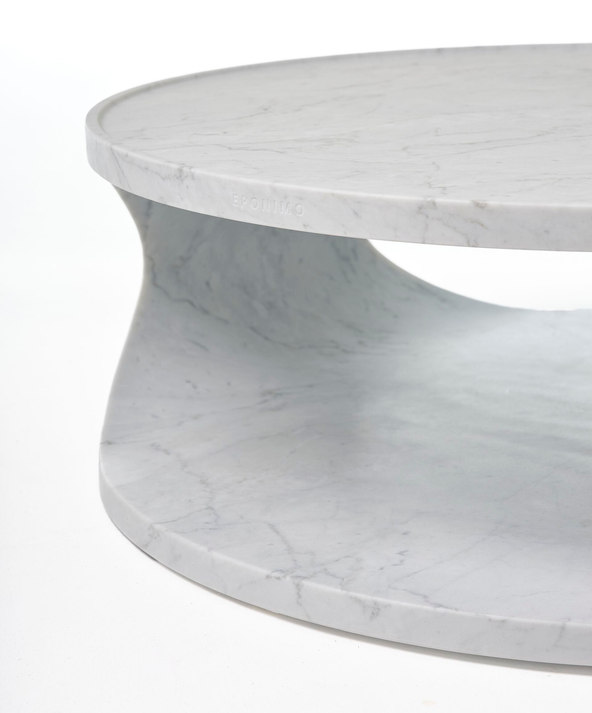 Низкий круглый журнальный столик из каррарского мрамора EPÒNIMO Roll ARCH-00140846 - Вид №3