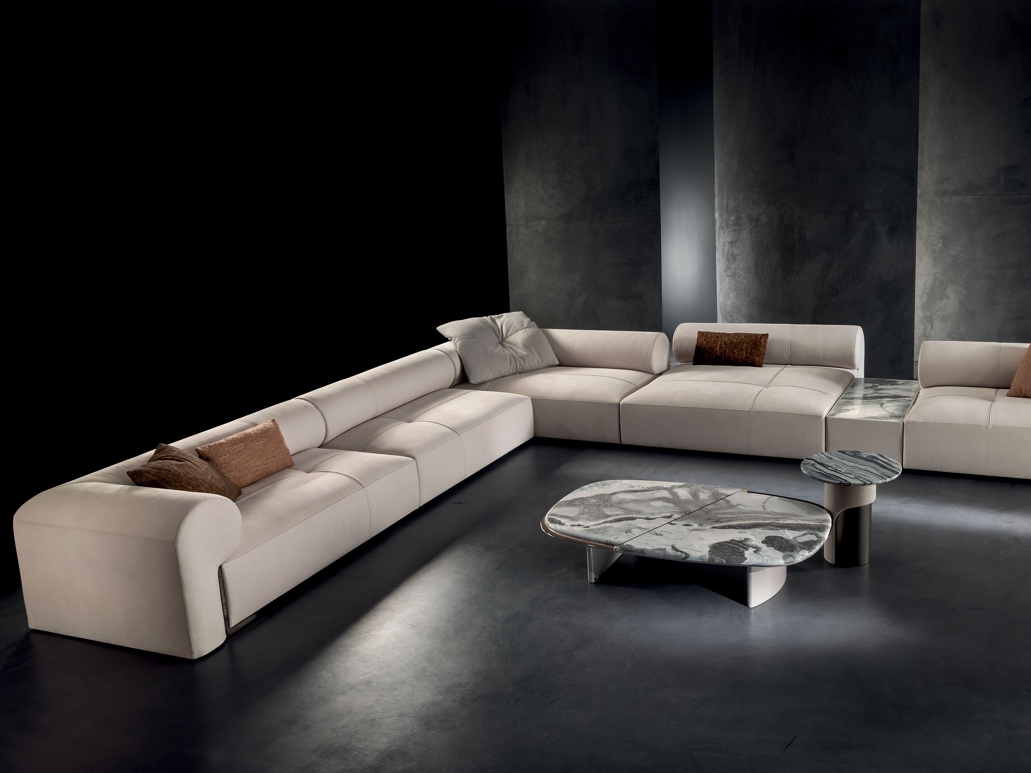 Секционный диван из ткани Longhi Blooming ARCH-00153284 - Вид №9