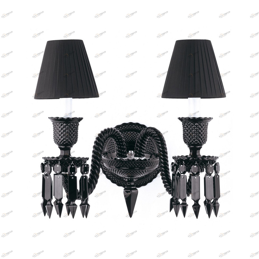 Бра Baccarat 2 black от Delight Collection DELIGHT COLLECTION  245982 Прозрачный;черный 