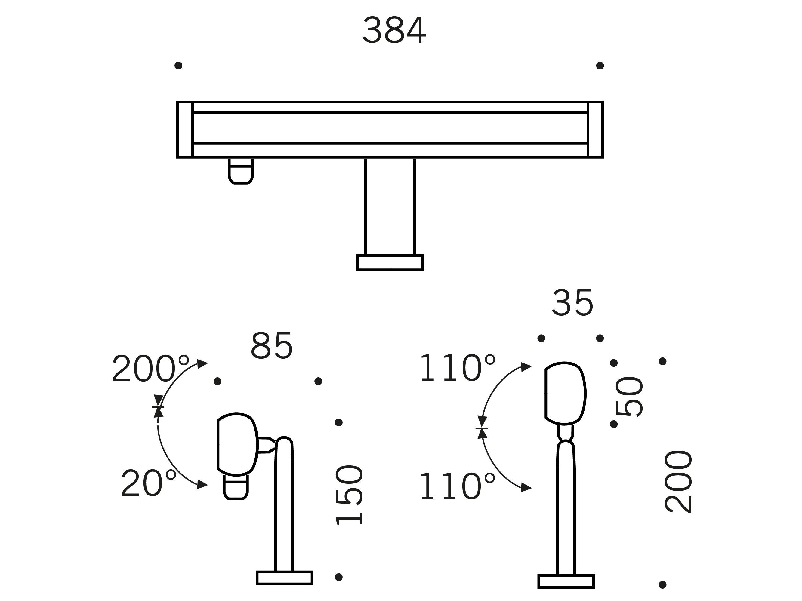 Алюминиевый регулируемый светодиодный наружный прожектор SIMES стрейч ARCH-00067530 - Вид №5