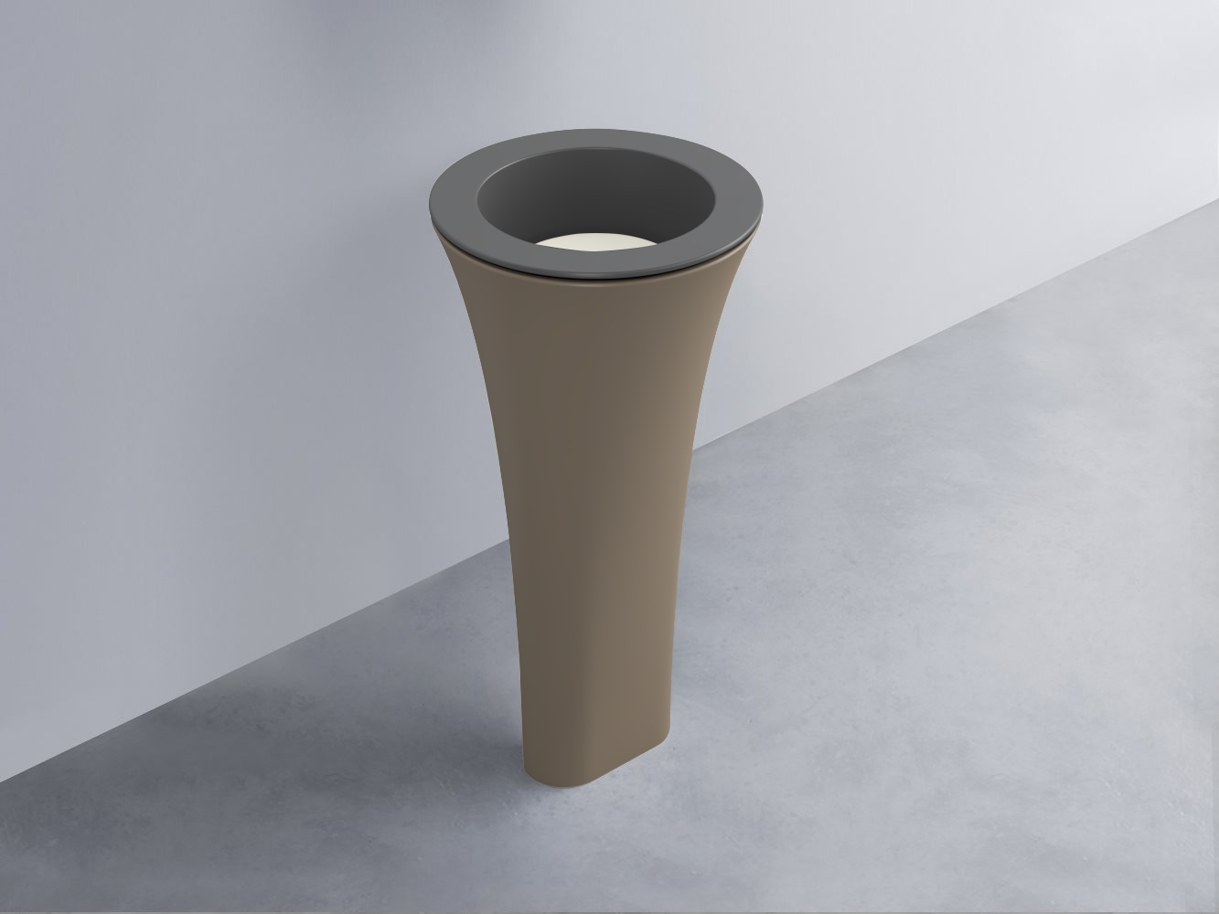 AMLA45-CM+AMPILT-TL+AMCOLT-AN Раковина Amedeo Tondo отдельностоящая cielo Enjoy + Amedeo Ceramica Cielo