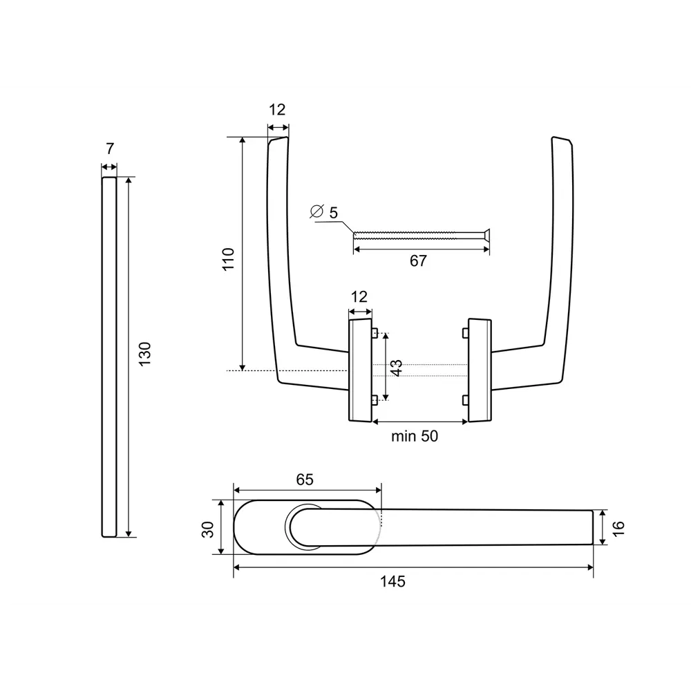 ФАБРИКА ЗАМКОВ - Оконная ручка для плавного закрытия створок 81950430 STLM-0014683 - Вид №3