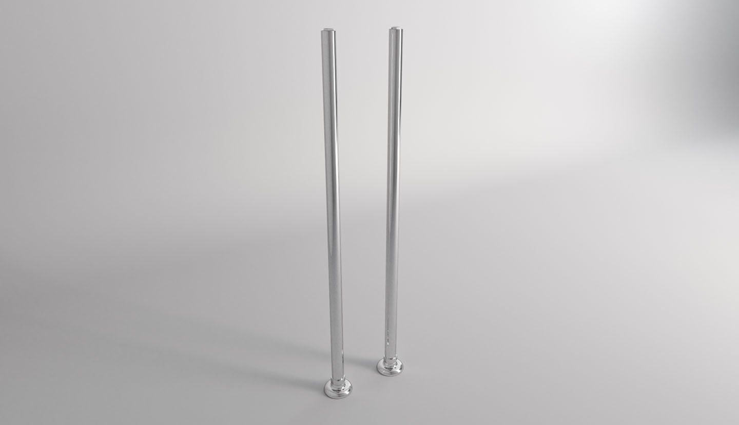 Смеситель для ванны с 2 отверстиями от пола с отдельными розетками Park Avenue Astaire ARCH-00136964 - Вид №5