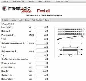 INTERSTUDIO Расчет легких железобетонных плит Interstudio tools