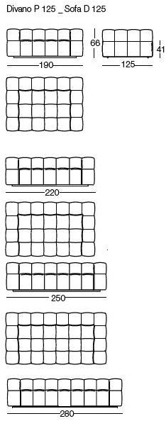 arflex Модульный тканевый диван Strips sun-id-1390380 - Вид №13