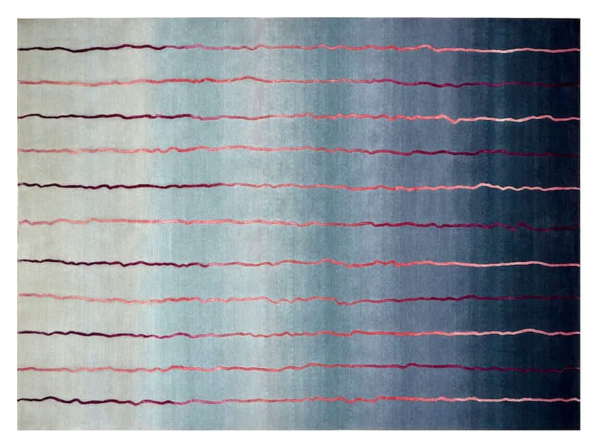 Изготовленный на заказ шерстяной и шелковый ковер ручной работы Deirdre Dyson Graduation ARCH-00080898