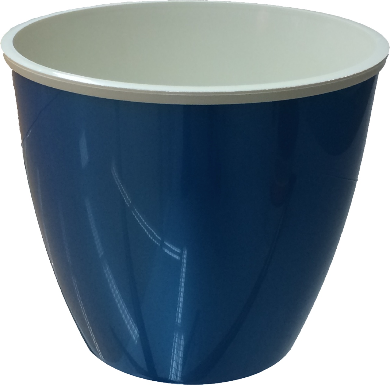 120-9* Горшок д. цветов Les Couleurs_6,5л(3,8л)120-9 Синий/крем. Цветочная коллекция 